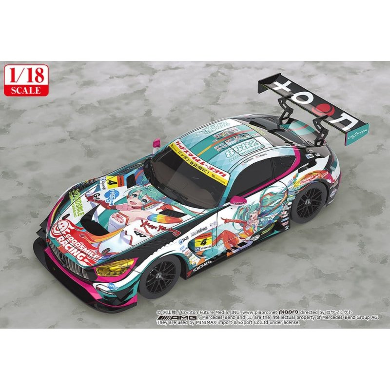 Hatsune Miku GT Project Vehicle 1/18 Good Smile Hatsune Miku AMG 2016 SUPER GT Ver. 26 cm