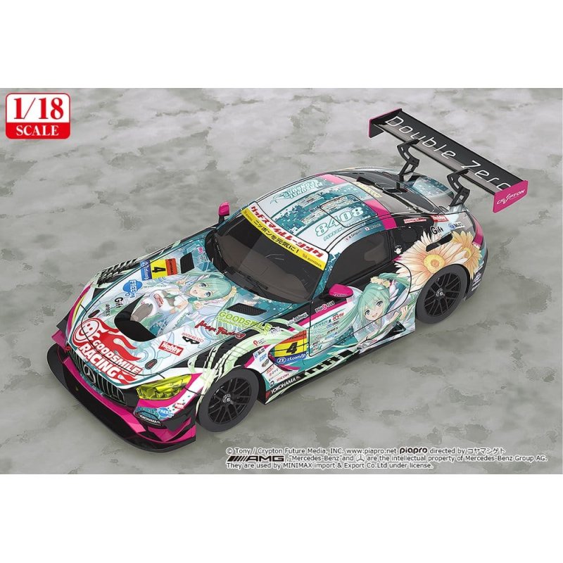 Hatsune Miku GT Project Vehicle 1/18 Good Smile Hatsune Miku AMG 2017 SUPER GT Ver. 26 cm