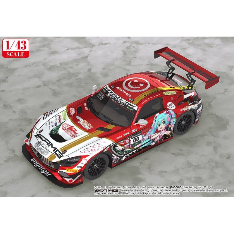 Hatsune Miku GT Project Vehicle 1/43 Mercedes-AMG Team Good Smile 2019 Suzuka 10Hours Ver. 11 cm
