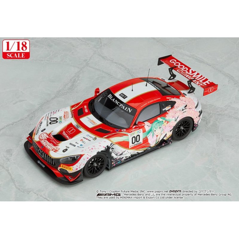 Hatsune Miku GT Project Vehicle 1/18 Good Smile Hatsune Miku AMG 2017 SPA24H Ver. 26 cm
