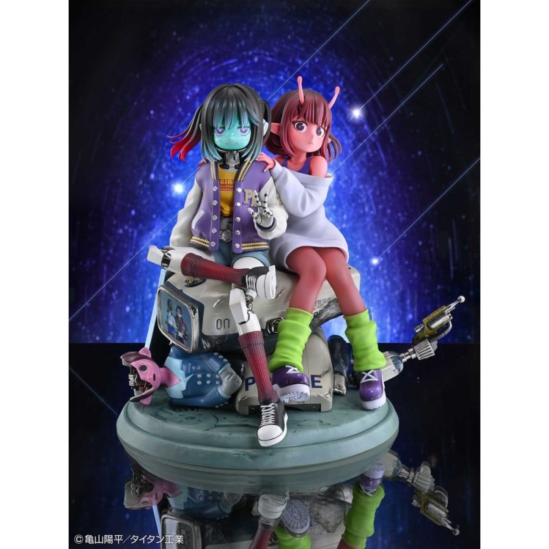 Milky Subway The Galactic Limited Express PVC Figures 2-Pack Chiharu & Makina 18 cm