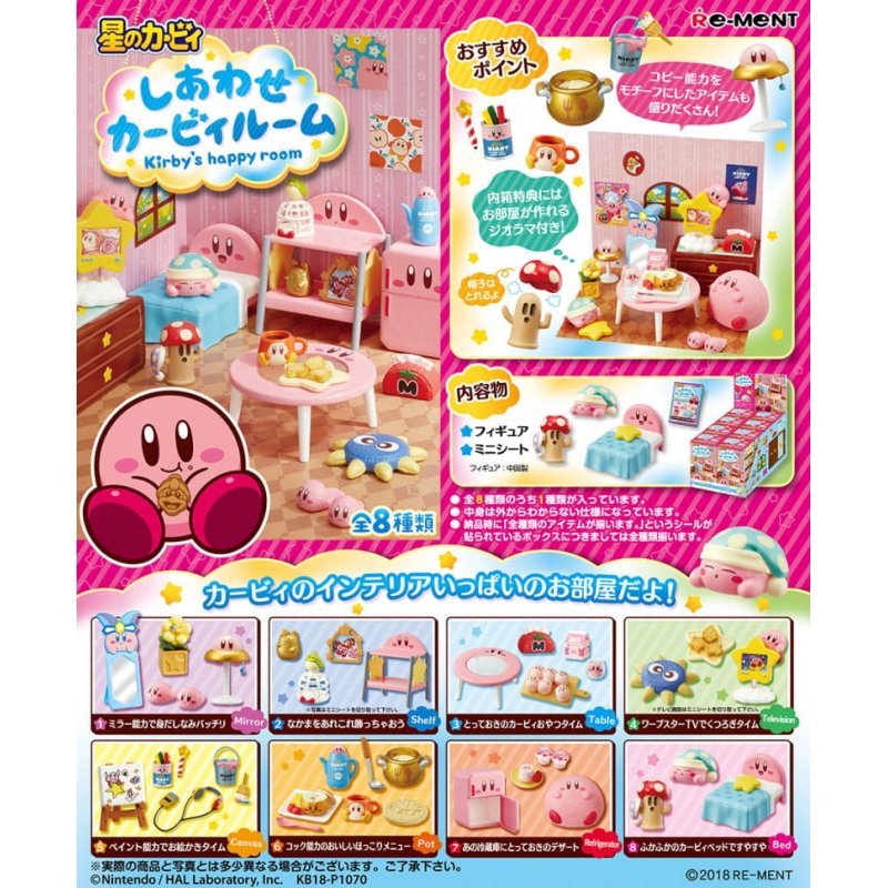 Kirby Mini Figures Kirby's Happy Room Display (8)