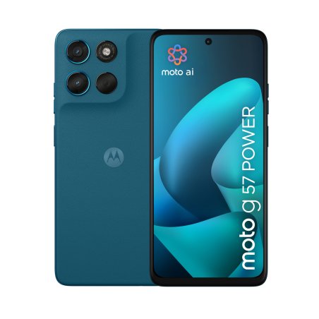 Motorola moto g57 power 17,1 cm (6.72") Double SIM Android 16.0 5G USB Type-C 12 Go 256 Go 7000 mAh Bleu