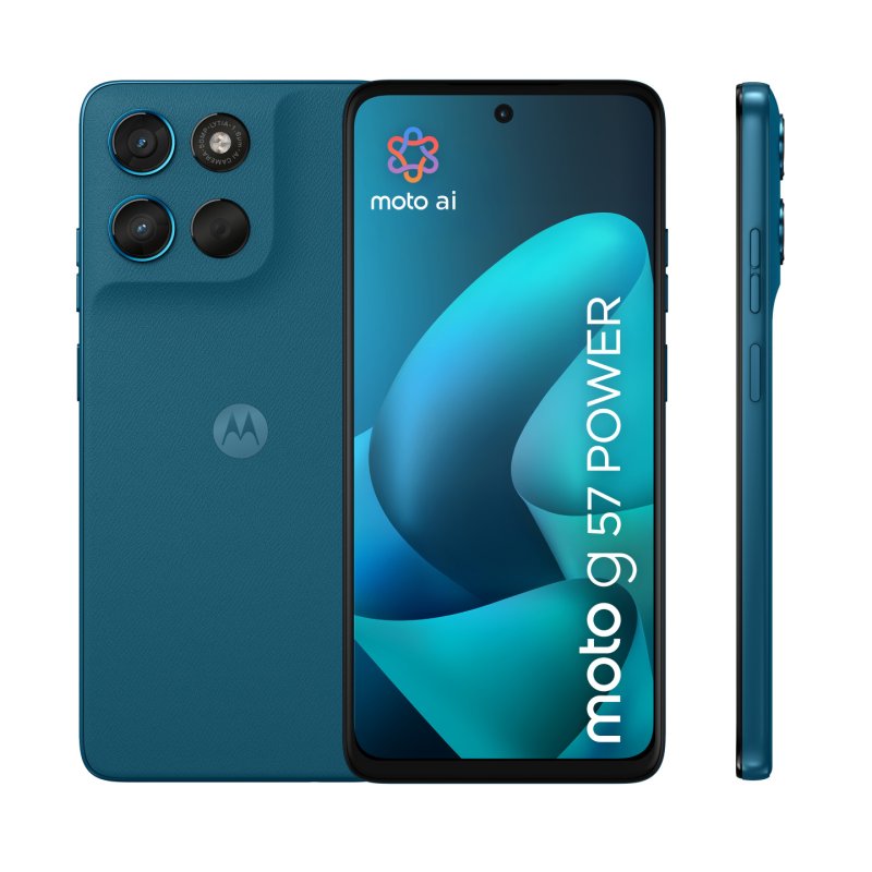 Motorola moto g57 power 17.1 cm (6.72") Dual SIM Android 16.0 5G USB Type-C 12 GB 256 GB 7000 mAh Blue