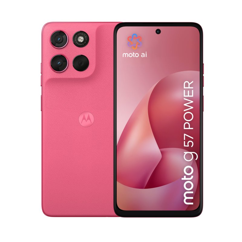 Motorola moto g57 power 17,1 cm (6.72") Double SIM Android 16.0 5G USB Type-C 12 Go 256 Go 7000 mAh Rose
