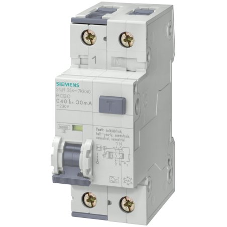 Siemens RCBO 1 N 2MW 10kA Type A 30mA B16