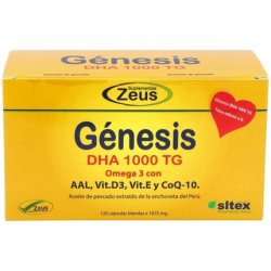 ZEUS Genesis DHA TG Omega 3 1000mg 120 Capsules - Pack of 2