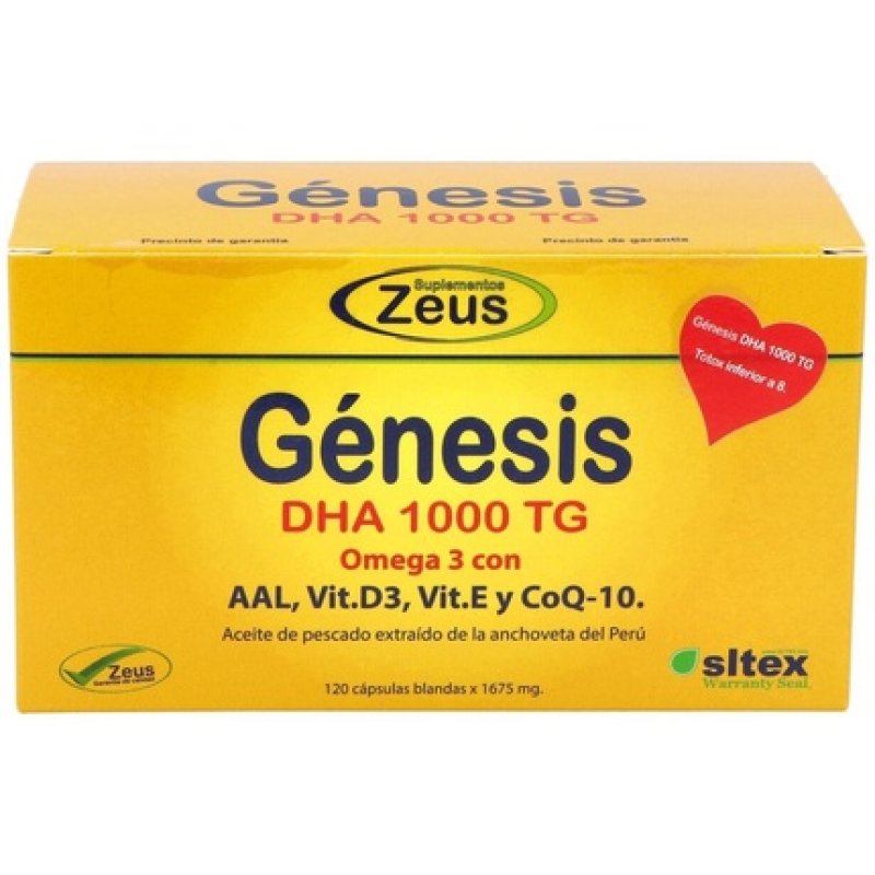 ZEUS Genesis DHA TG Omega 3 1000mg 120 Capsules - Pack of 2