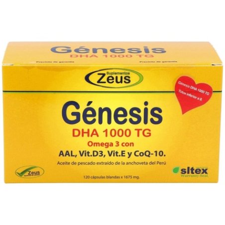 ZEUS Genesis DHA TG Omega 3 1000mg 120 Capsules - Pack of 2