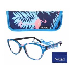 BADS Reading Glasses Flamingo Blue 3.50