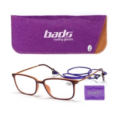 BADS Reading Glasses Lilac/Camel 3.50