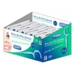 ORATEK Double Thread Dental Floss 100 Individual Units