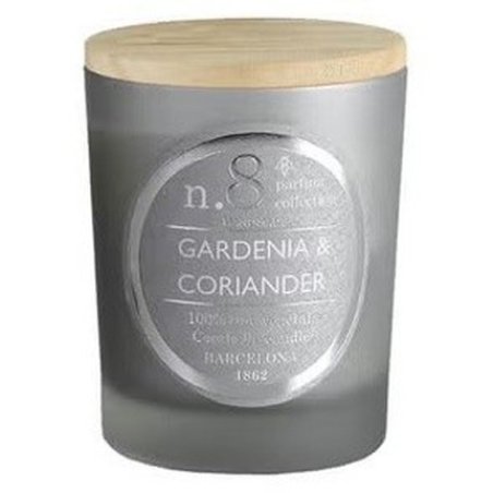 Cerabella Gardenia & Coriander Scented Candle in Glass 7.5x9cm - Single Unit