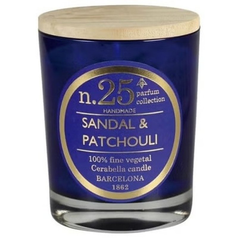 Cerabella Sandalwood and Patchouli Scented Artisan Candle No. 25