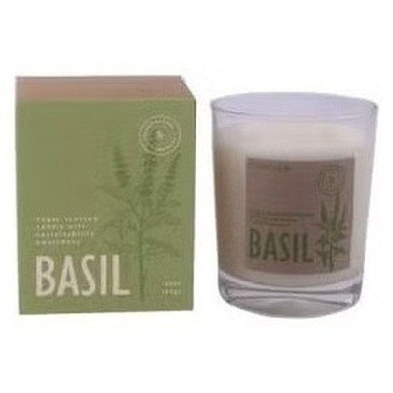 Cerabella Basil Scented Candle in Glass 7.5x9cm - Single Unit