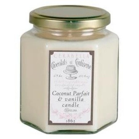 Cerabella Coconut Parfait Vanilla Candle 300g 8x10cm
