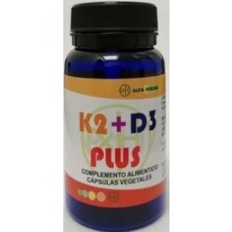 ALFA HERBAL K2 D3 Plus Vegan Supplement 60 Vegetable Capsules