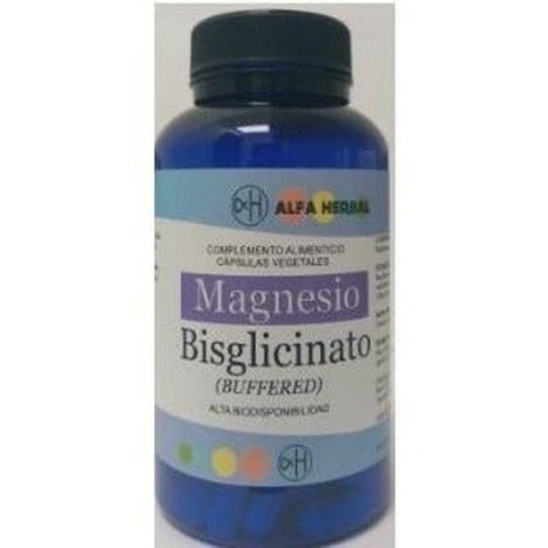 ALFA HERBAL Magnesium Bisglycinate Dietary Supplement 120 Capsules