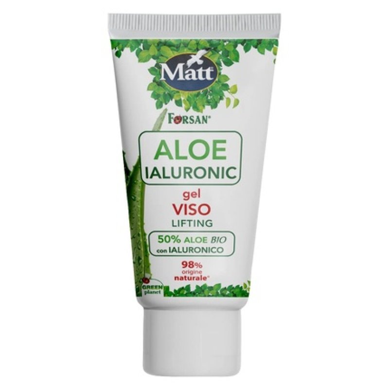 La Herboristica Forsan Aloe Ialuronic Face Gel Moisturizing Lifting Treatment with Organic Aloe Vera and Natural