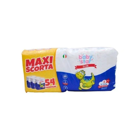 Baby Star Slim Maxi 4 Diapers 54 Pack