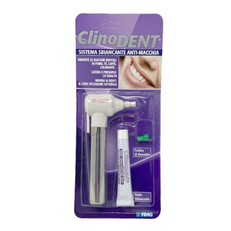 Fimo Clinodent Whitening System Anti-Stain Head and Paste 8ml - 1 Kit