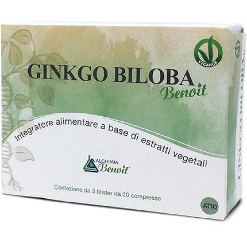 Alchimia Benoit Ginkgo Biloba Food Supplement 60 Tablets
