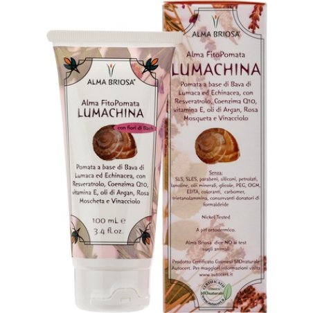 Alma Briosa Fitopomata Lumachina Snail Mucus Healing and Soothing Ointment 100ml