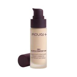 Rougj 2 in 1 Glow & Comfort 24H Hydrating Foundation 30ml - Color 02 Light Beige