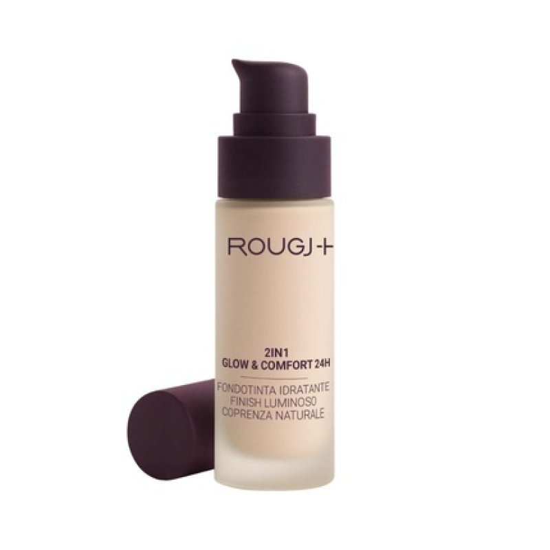 Rougj 2 in 1 Glow & Comfort 24H Hydrating Foundation 30ml - Color 02 Light Beige