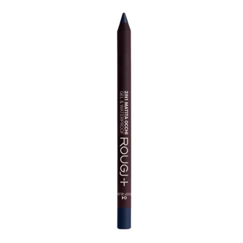 Rougj 2 in 1 Gel Eye Pencil Waterproof 04 Deep Blue 1.23g