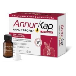 Annurkap Advanced Hair Loss Treatment 12 Vials of 7ml - Strengthening Formula with Annurtrofil and Microalgae