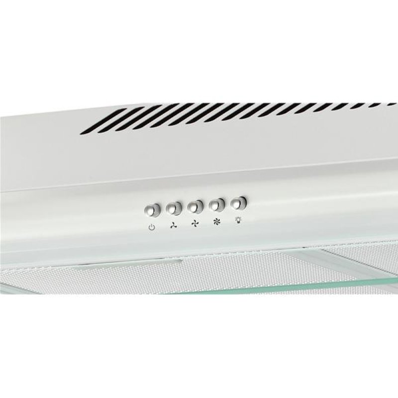 Hotte visière 60cm , Inox , Aspiration : 189m3/h , Hauteur 14cm , Filtr *