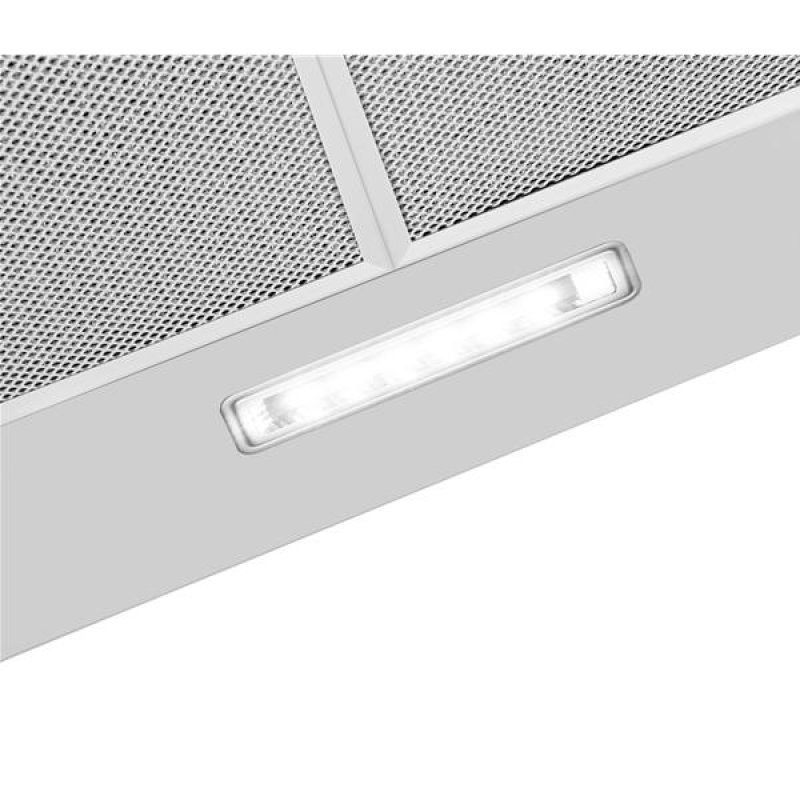 Hotte visière 60cm , Inox , Aspiration : 189m3/h , Hauteur 14cm , Filtr *