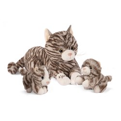Kiddy - Plush Cat with Kittens (61865)