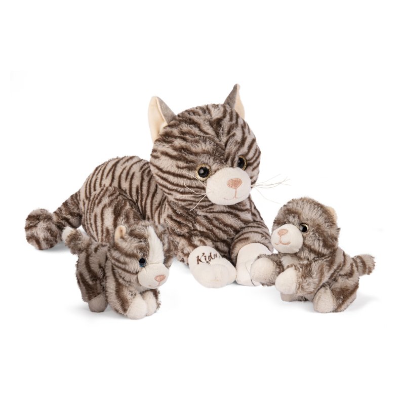 Kiddy - Plush Cat with Kittens (61865)