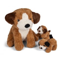 Kiddy - Plush Dog with Puppies (61866)