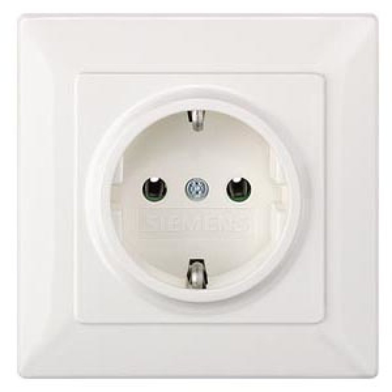 Siemens 5UB1580 socket-outlet Type F White