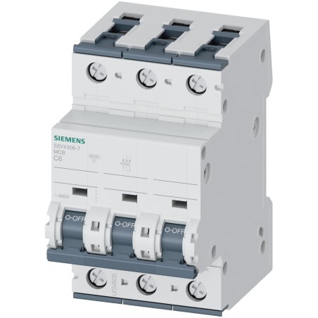 Siemens 5SY43067 5SY4306-7 Leitungsschutzschalter 6 A 230 V, 400 V circuit breaker 3