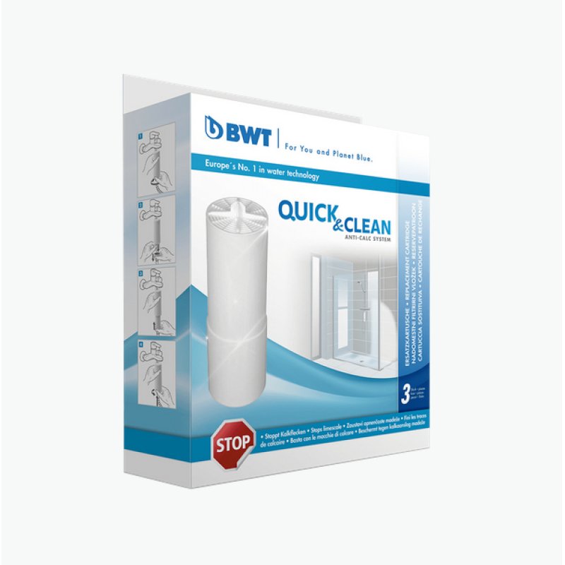BWT Quick & Clean Filtre pompée à eau manuelle Blanc