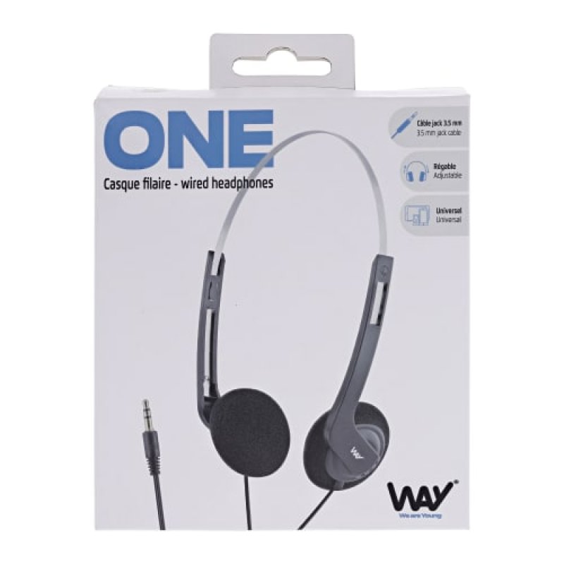 T'nB One Casques Avec fil Arceau Musique Noir