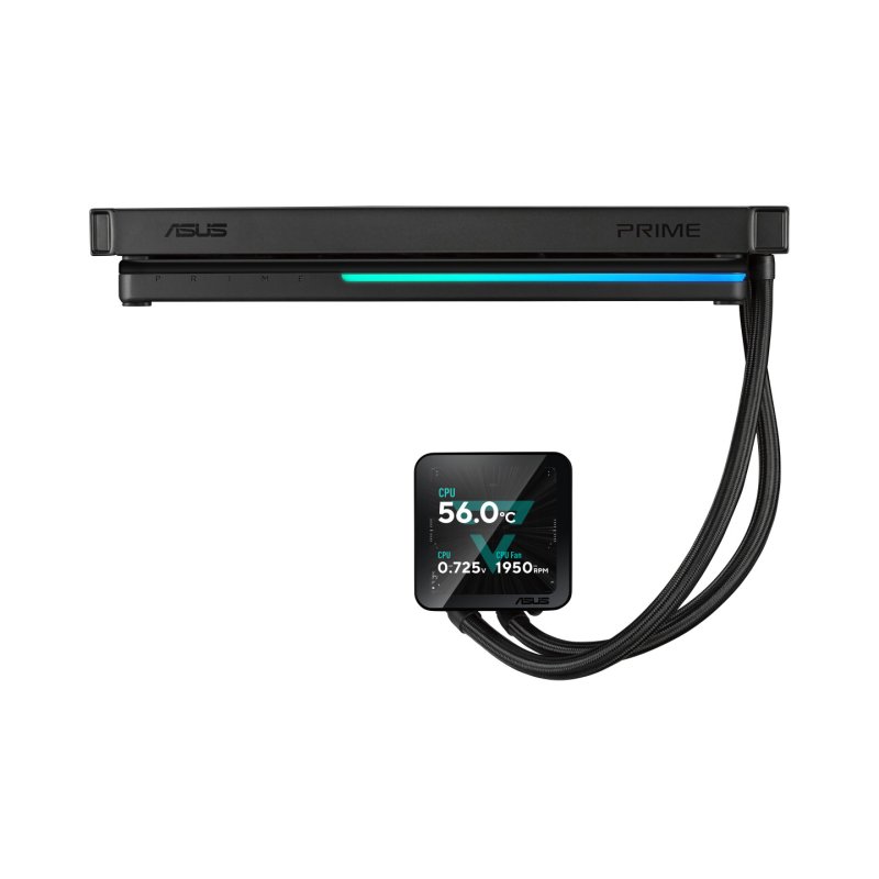 ASUS PRIME LC II 360 ARGB LCD Processeur Refroidisseur de liquide tout-en-un 12 cm Noir 1 pièce(s)