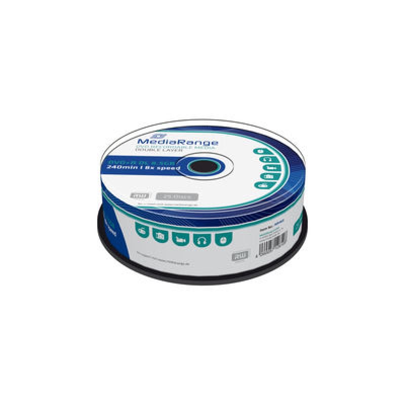 MEDIARANGE DVD R DL 8.5GB 8x (25) CB