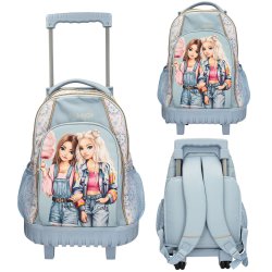 Topmodel - School Backpack Trolley FESTIVAL FUN - Light Blue