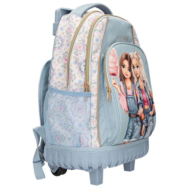 Topmodel - School Backpack Trolley FESTIVAL FUN - Light Blue