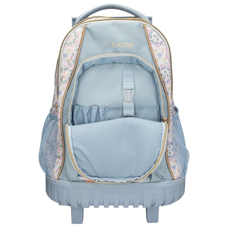 Topmodel - School Backpack Trolley FESTIVAL FUN - Light Blue