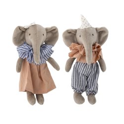 Bloomingville MINI - Dolls couple, Multi 19 cm. (82069433)