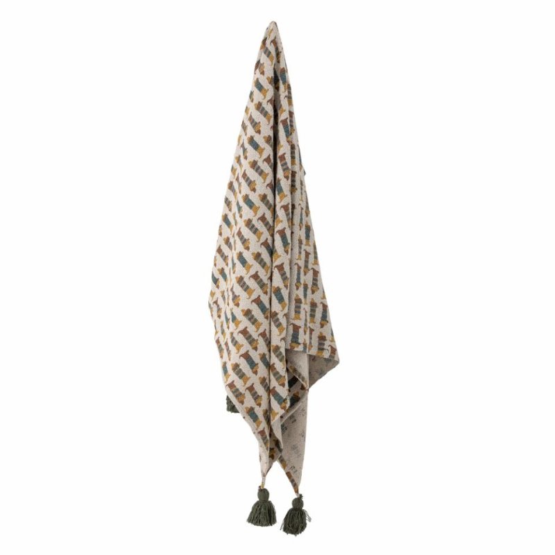 Bloomingville MINI - Charlie Throw - Multi - Recycled Cotton