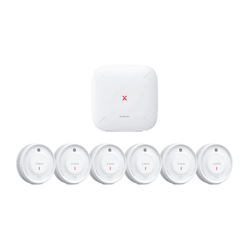X-Sense XS0D-MR61 6 1 RF-Rauchmelder-Set mit Gateway