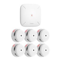 X-Sense FS61 6 1 RF-Rauchmelder-Set mit Gateway (6×XS01-M 1×SBS50)