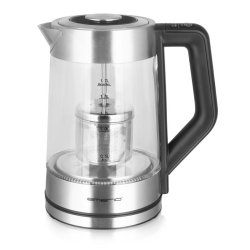 Emerio WK-122730 electric kettle 1.7 L 2200 W Black, Silver, Transparent